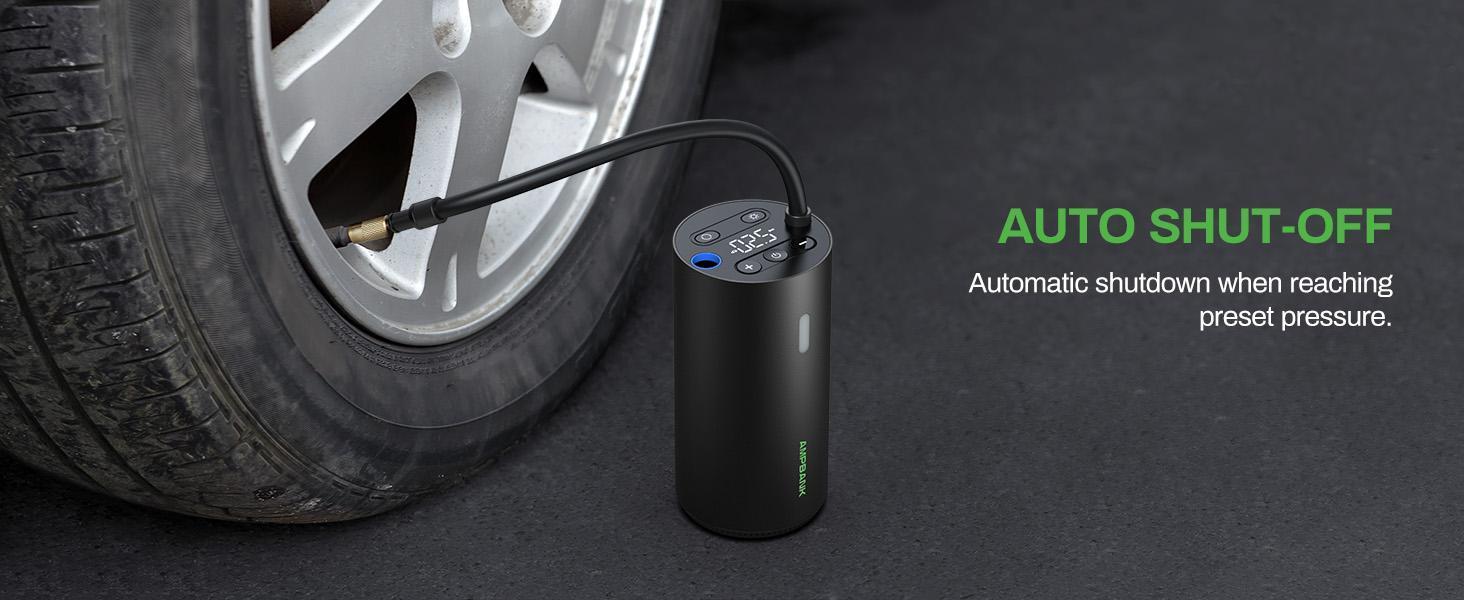 AMPBANK AT004 Smart Portable Tire Air Pump For Cars, Motorcycles, Bicycles And Balls With Pressure Gauge And LED Screen For Fast Inflation - Image 9