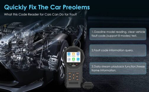 Automotive OBD2 Scanner OBD Code Reader Car Check Engine Fault Diagnostic Tool - Image 10
