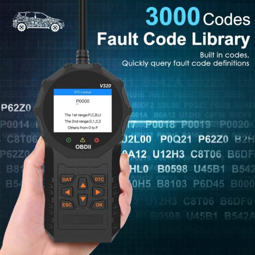 Automotive OBD2 Scanner OBD Code Reader Car Check Engine Fault Diagnostic Tool - Image 3