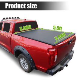 5.5ft Roll Up Truck Bed Tonneau Cover For Ford F-150 Model 2009 to 2023