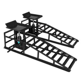 Hydraulic Car Ramps, 2 Pack Car Ramp High Lift, 11000LBS Automotive Truck Cars Service Ramps, Low Profile Oil Change Ramps With Support Jack For Car Truck Trailer Garage Repair