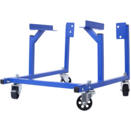 Engine Cradle With Wheels Powder Coat 3in Heavy Duty Steel Construction Wheels   LBS Capacity Storage Hardware Included Easy Assembly Small Block Ford