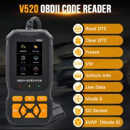 V520 OBD2 Car Diagnostic Tool Automotive Fault Scanner