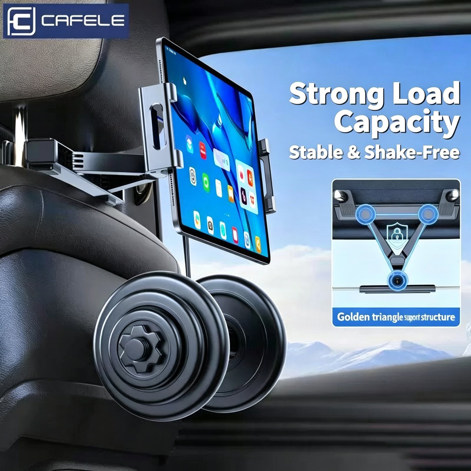 Car Headrest Tablet Holder Back Seat Telescopic Adjustable Stand For 4.7 2.9 Inch Tablet Phone - Image 3