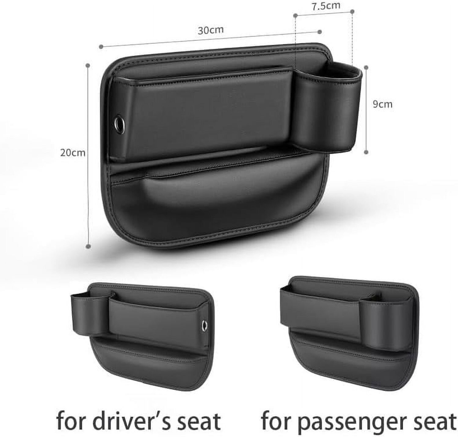 Car Seat Storage Box With Cup Holder, Seat Gap Storage Box, Cup Holder Gap Bag For Car, Adjustable Car Seat Storage Box - Image 9
