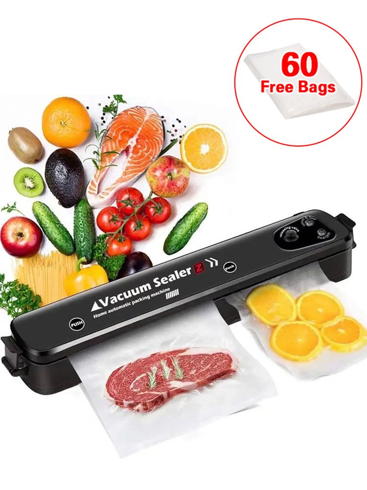Vacuum Food Sealer Automatic Manual Sealer Dry Wet Pack Machine With 60 Bags - Image 6