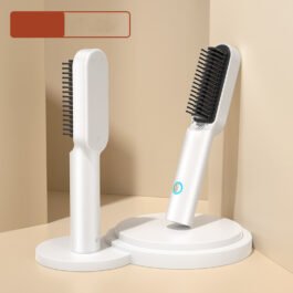 Portable Hot Air Comb Professional Hair Dryer Brush 2 In1 Mini Hair Straightener Curler