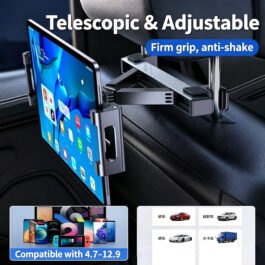 Car Headrest Tablet Holder Back Seat Telescopic Adjustable Stand For 4.7 2.9 Inch Tablet Phone