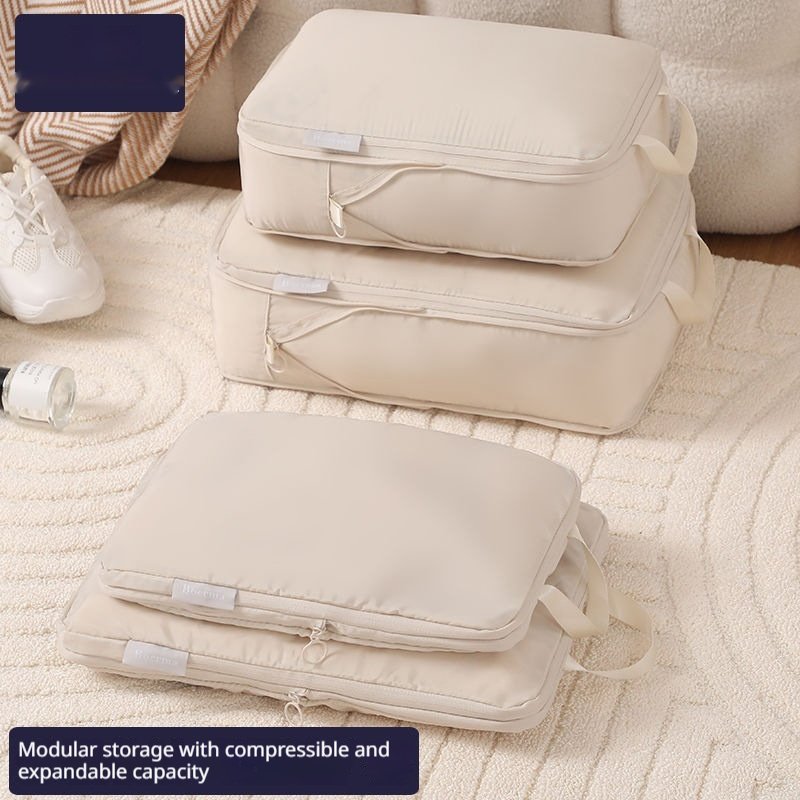 Compressible Travel Storage Bags Set - 6-Piece Luggage Organizers For Compartmentalized Packing Cubes - Image 8