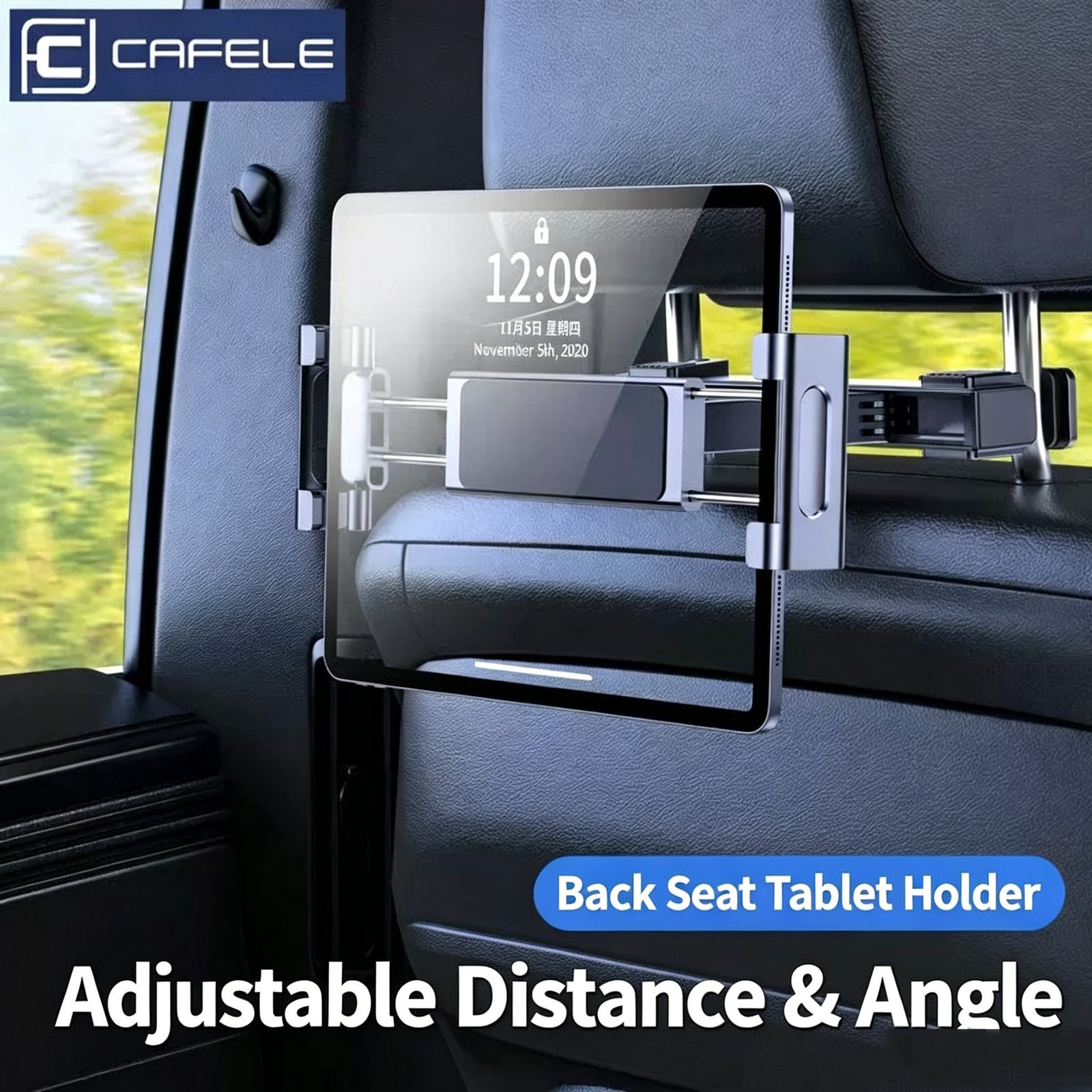 Car Headrest Tablet Holder Back Seat Telescopic Adjustable Stand For 4.7 2.9 Inch Tablet Phone - Image 6