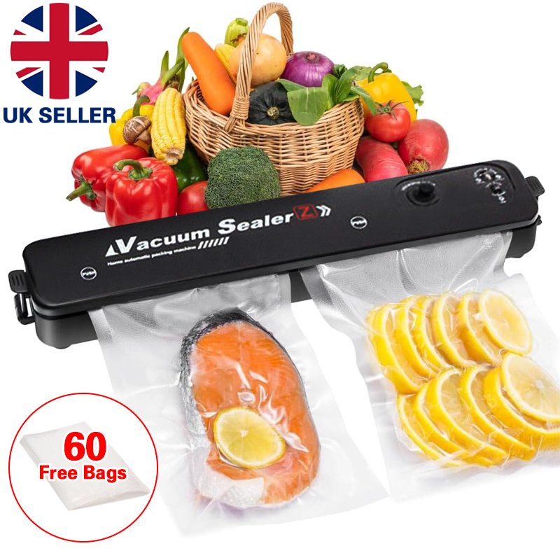 Vacuum Food Sealer Automatic Manual Sealer Dry Wet Pack Machine With 60 Bags - Image 9