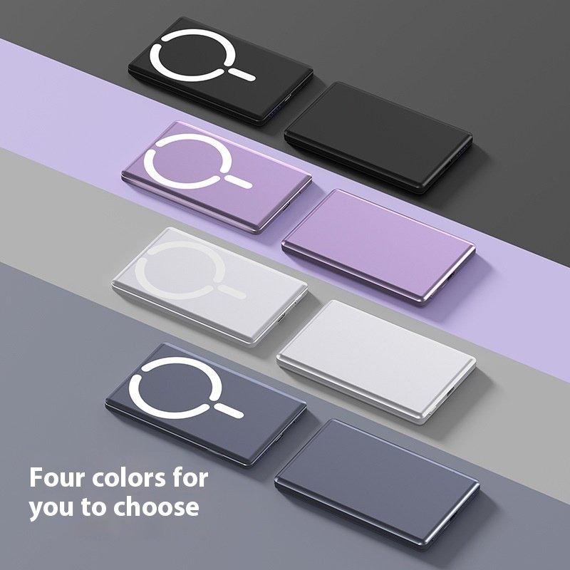Ultra-thin Magnetic Power Bank Mini Portable Ultra-thin Power Bank - Image 2