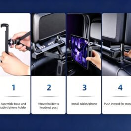 Car Headrest Tablet Holder Back Seat Telescopic Adjustable Stand For 4.7 2.9 Inch Tablet Phone