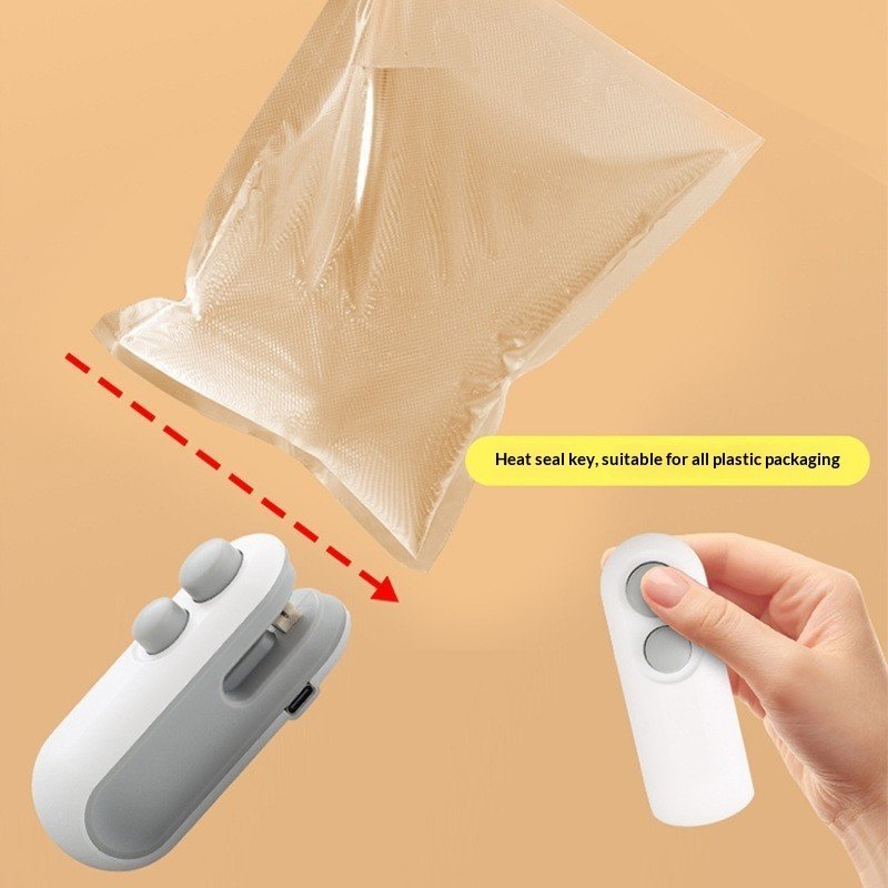 Mini 2 In 1 Sealer Heat Sealer Bag Opening Machine USB Sealer Vacuum - Image 4