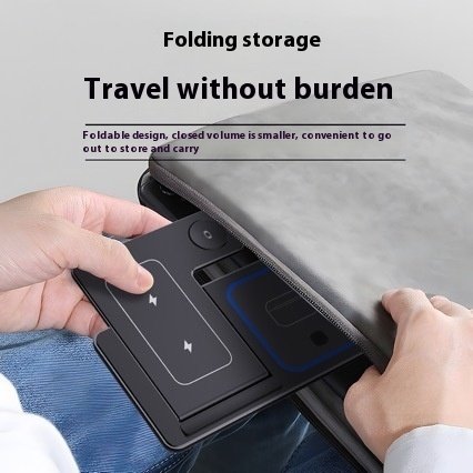 15W 3 In 1 LED Fast Wireless Charger Stand Foldable Charging Station - Image 5