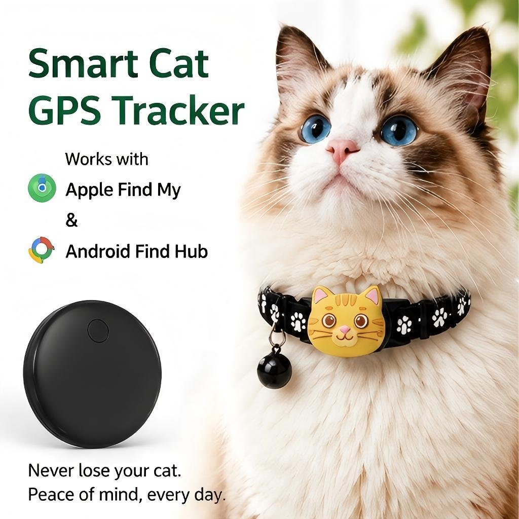 Cat GPS Tracker Android, Anti-Lost Tracker For Cats & Small Pets