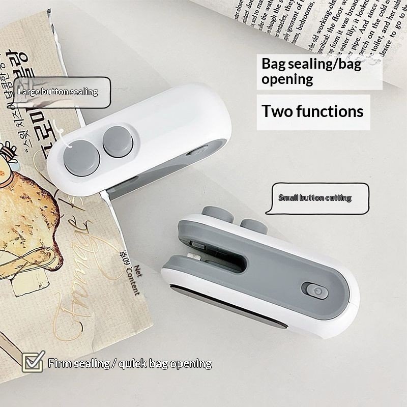 Mini 2 In 1 Sealer Heat Sealer Bag Opening Machine USB Sealer Vacuum - Image 3
