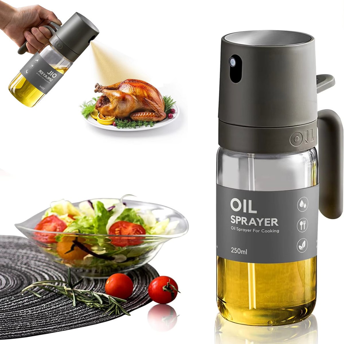 Oil Sprayer Bottle Olive Oil Sprayer Dispenser Mister Spray