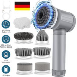 Electric Cordless Cleaning Brush Spin Scrubber Turbo Scrub Cleaner